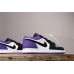 Men Air Jordan 1 Low Court Purple 553558-125 Purple White Black